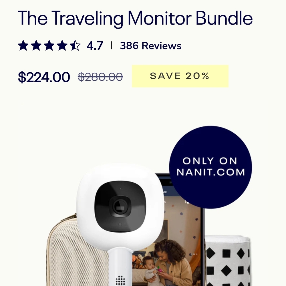 Nanit Traveling Monitor Bundle